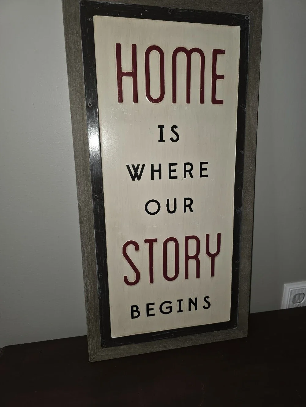 12 x 24 Metal and Wood 